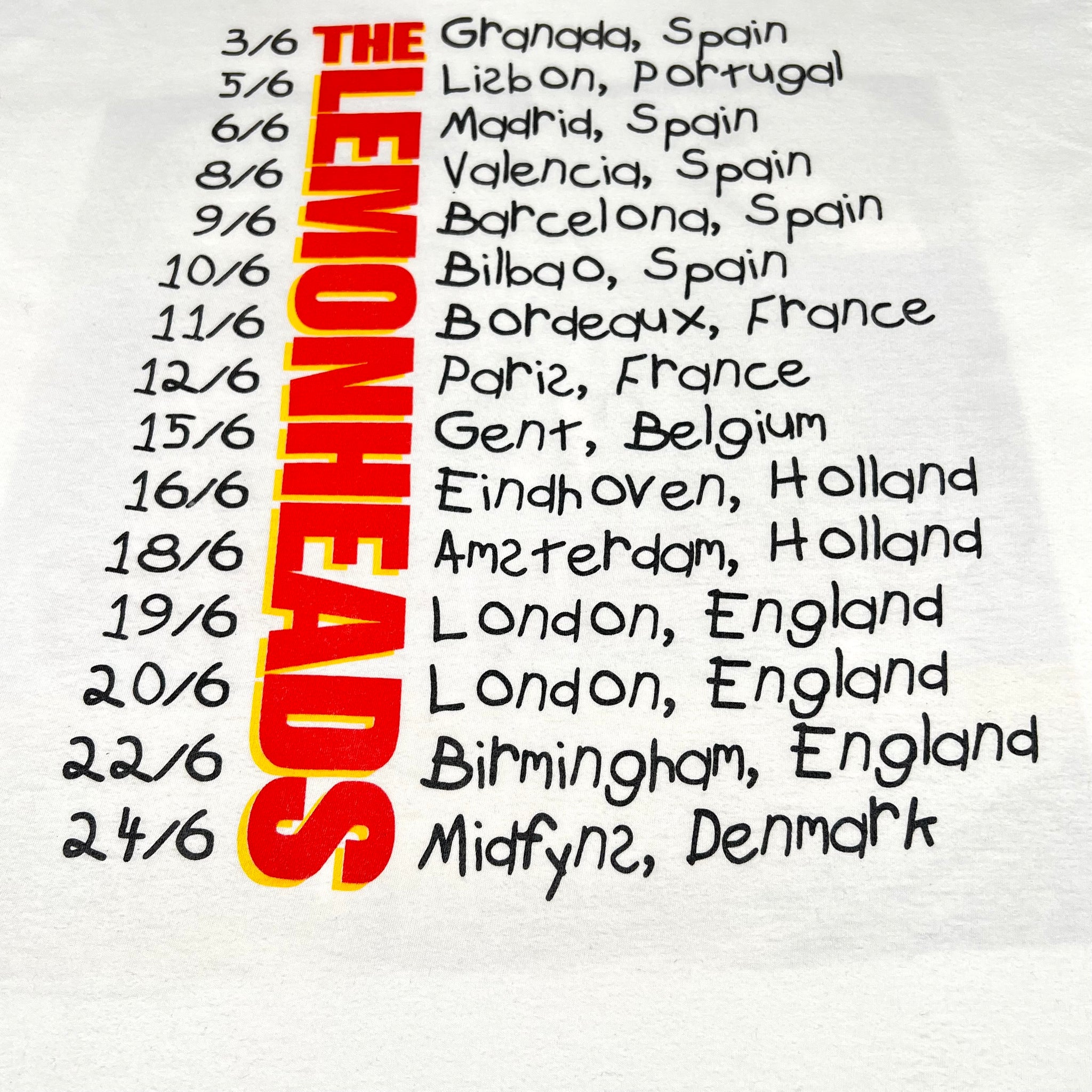 THE LEMONHEADS | ‘European Tour’ | 1994 | XL