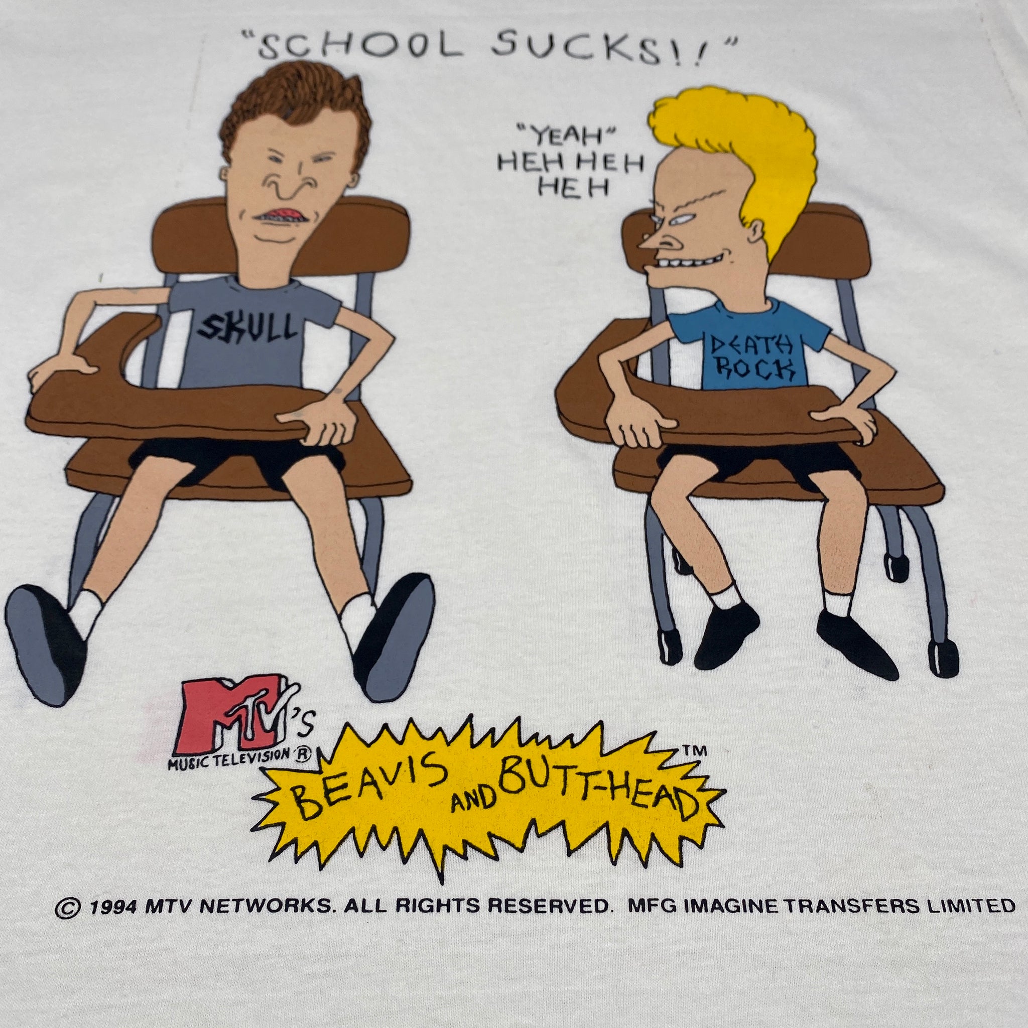 Vintage 1994 MTV Television Beavis and Butt-head School Sucks 