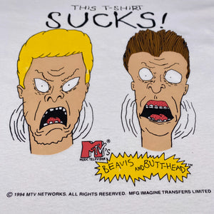 BEAVIS AND BUTT-HEAD | 'This T-Shirt Sucks' | 1994 | L/XL